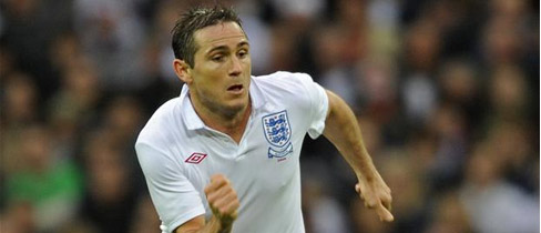 Frank Lampard against Slovakia